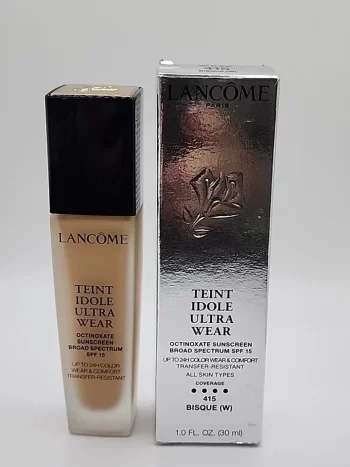 Lancome Teint Idole Ultra Wear 24H Foundation SPF 15 415 BISQUE (W) NEW 0923